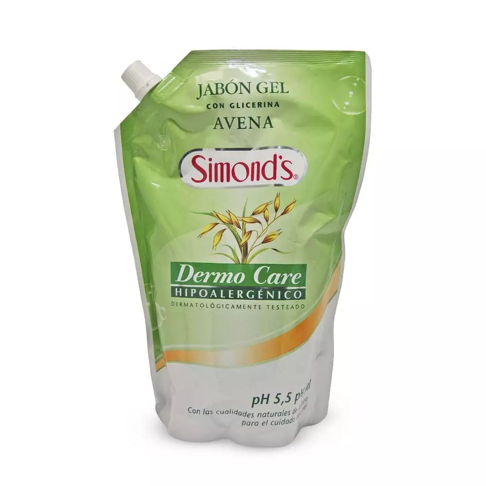 Jabon Gel con Glicerina Avena Dermo Care Simonds 750 ml