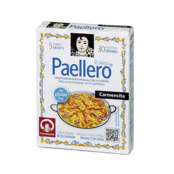 Paellero con Azafrán 5 sobres Carmencita 20 gr