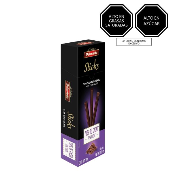 Sticks Chocolate Negro 70% Delaviuda 120 gr