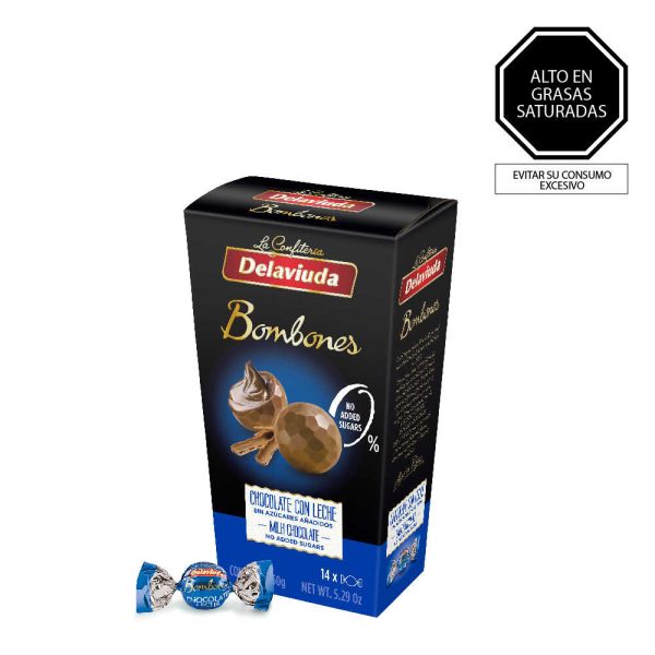 Bombones Chocolate con Leche Sin Azúcar Delaviuda 150 gr