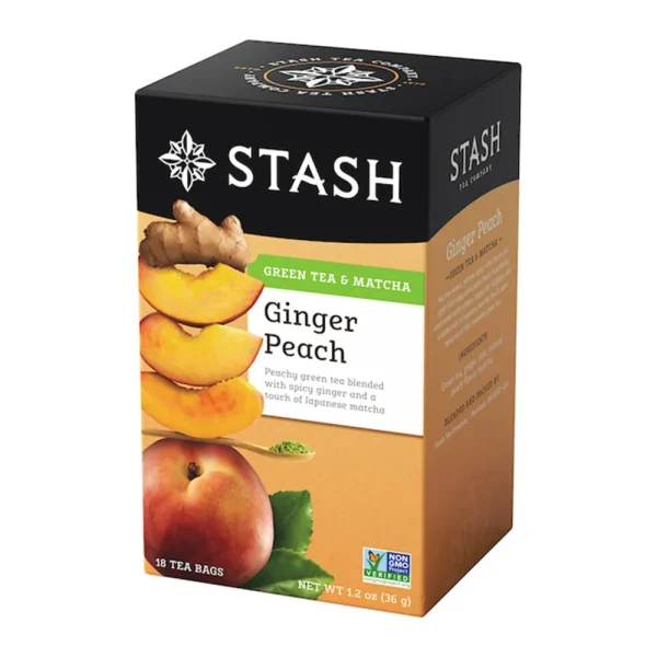 Infusiones Ginger Peach Green Tea Stash 18 unid