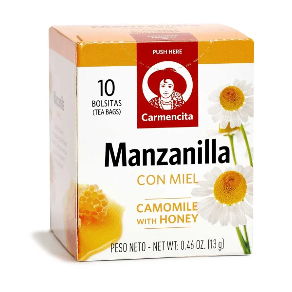 Infusiones de Manzanilla con Miel Carmencita 10 unid