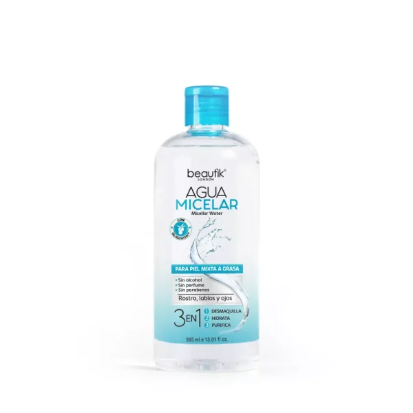 Agua Micelar para Piel Mixta a Grasa 385 ml Beautik