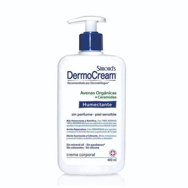 Crema Corporal Avenas Orgánicas + Ceramidas Dermocream 400 ml