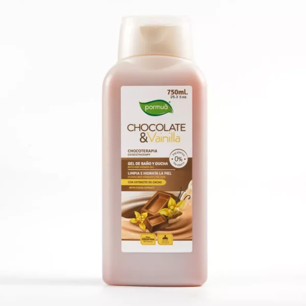 Gel de Baño y Ducha Chocolate y Vainilla 750 ml Beautik Pormua