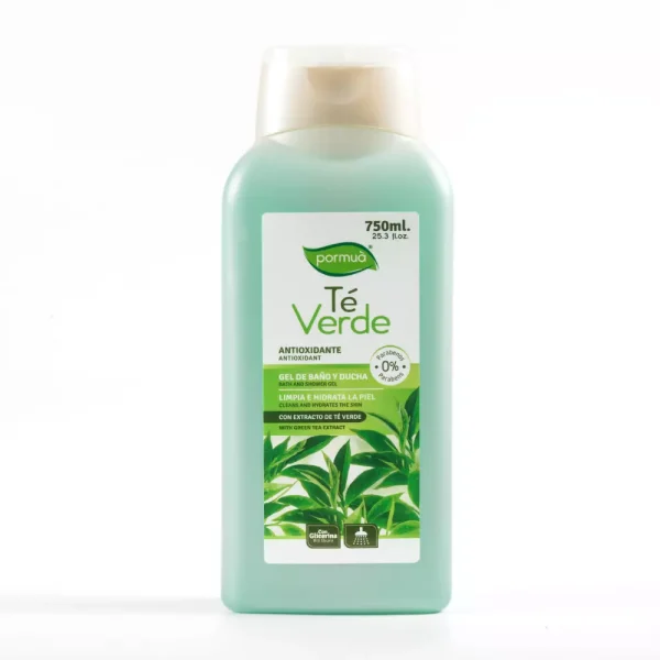 Gel de Baño y Ducha Té Verde 750 ml Beautik Pormua