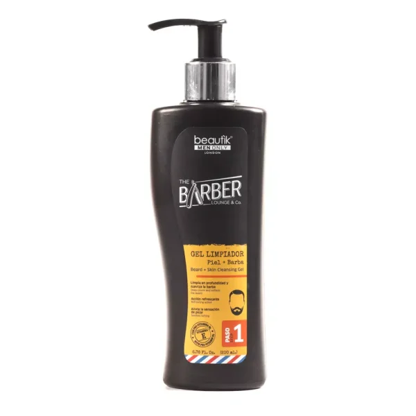 Gel Limpiador Piel + Barba 200 ml Beautik Men Only