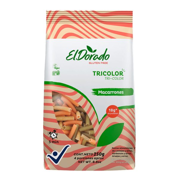Macarrones Tricolor El Dorado 250 gr
