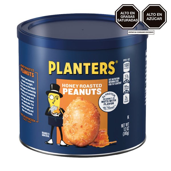 Maní Tostado con Miel Planters 340 gr