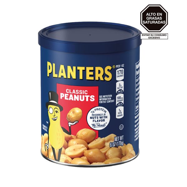 Maní Tostado con Sal Planters 170 gr
