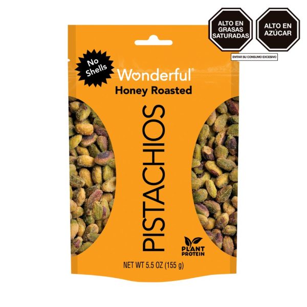Pistachos Tostados con Miel Sin Cascara Wonderful 155 gr