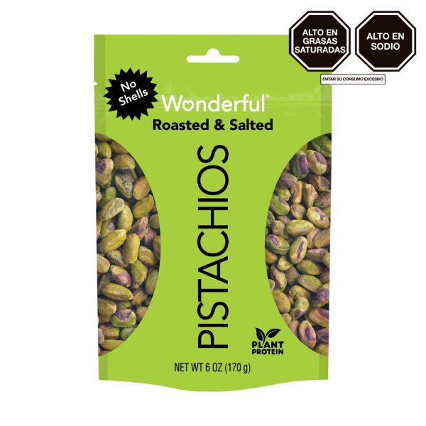 Pistachos Tostados y Salados Sin Cascara Wonderful 170 gr