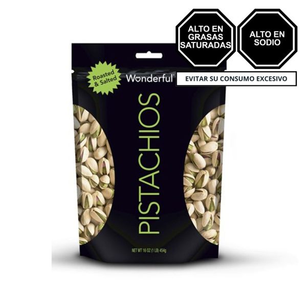 Pistachos Tostados y Salados Wonderful 454 gr