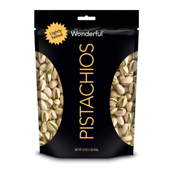 Pistachos Ligeros de sal Wonderful 454 gr