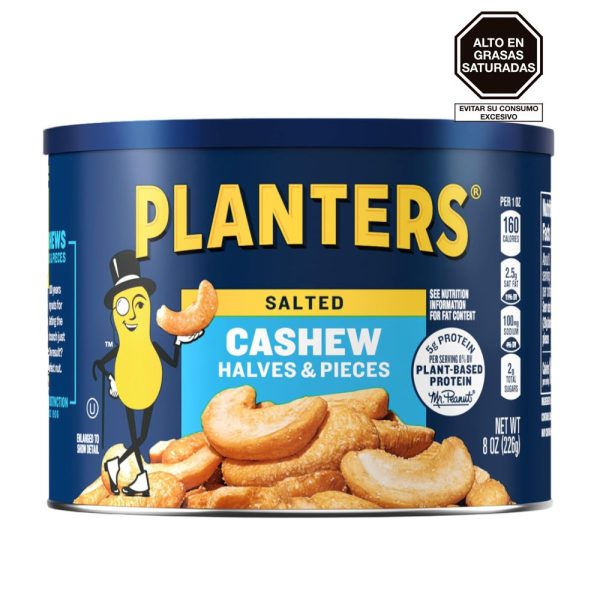 Salted Cashews Halves and Pieces Planters 226 gr