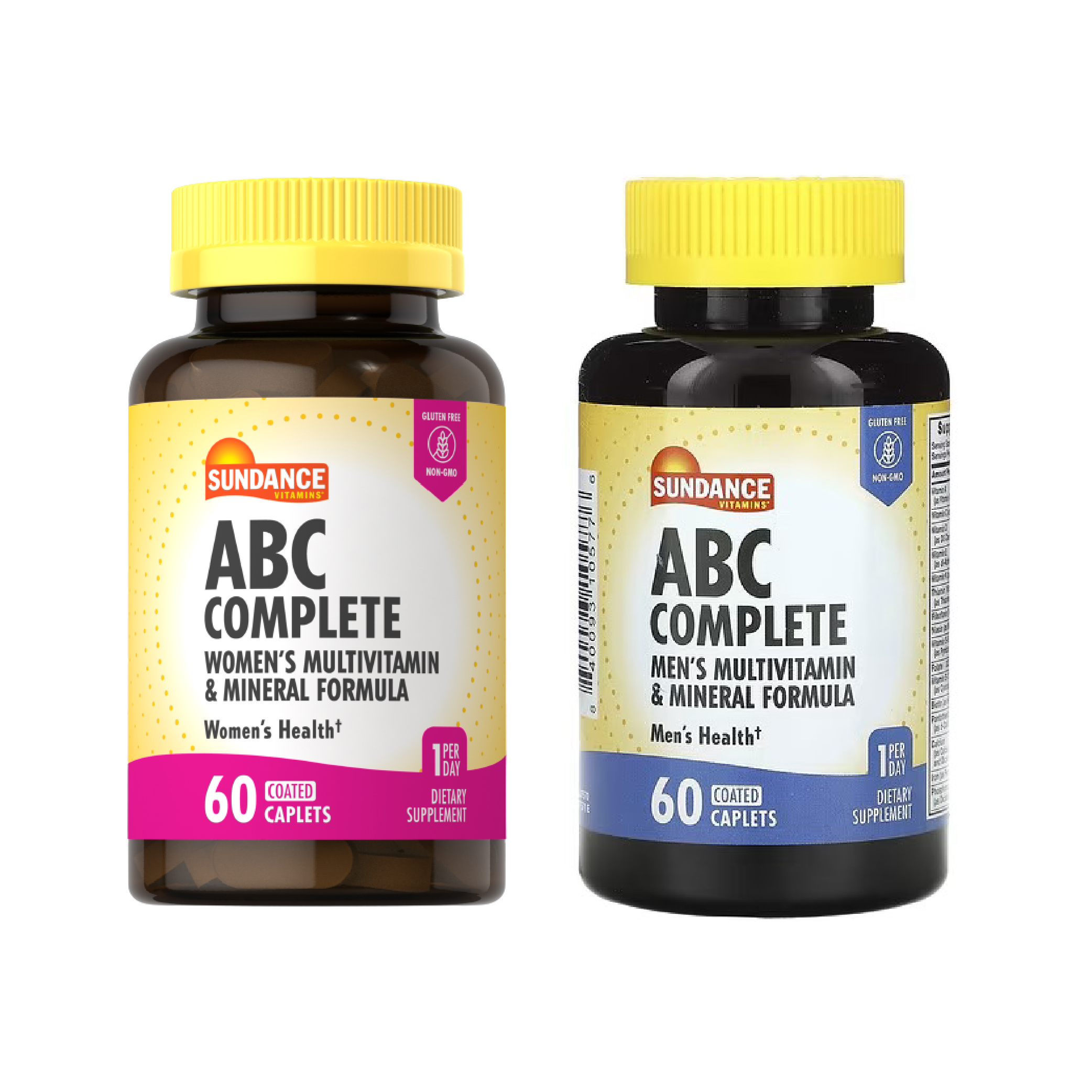 Multivitamínico para Hombre ABC Complete Sundance 60 CAP & Multivitaminico Para Mujeres ABC Complete Sundance 60 CAP
