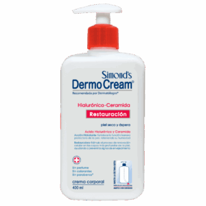 Crema Corporal con Ácido Hialurónico y Ceramidas Dermocream 400 ml: