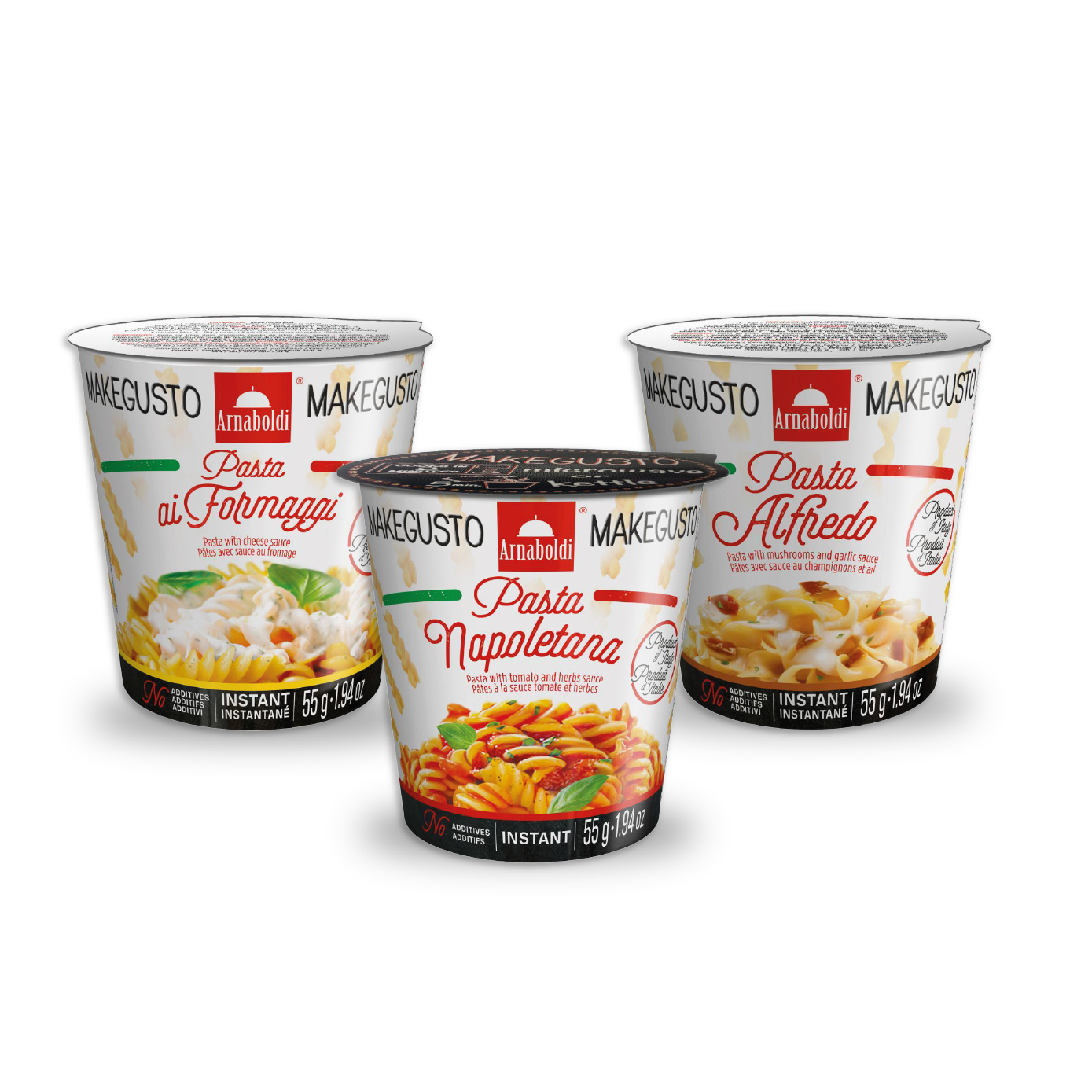 Tripack Formaggi + Napoletana + Alfredo