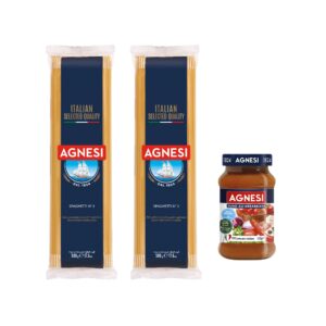 Agnesi Pack Spaguetti #03 500gr X 2 + Pomodoro Arrabiata 400GR
